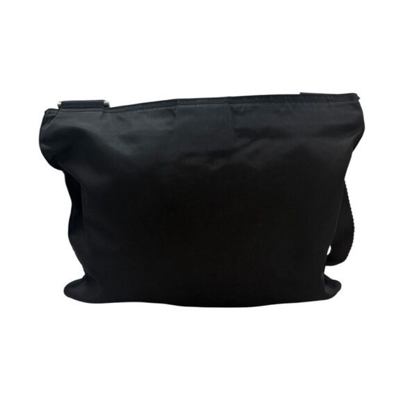 Prada Tessuto Triangle Logo Black Silver Nylon Shoulder Bag - Picture 2 of 9